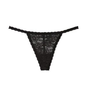 PINK Victoria’s Secret Black Lace Thong